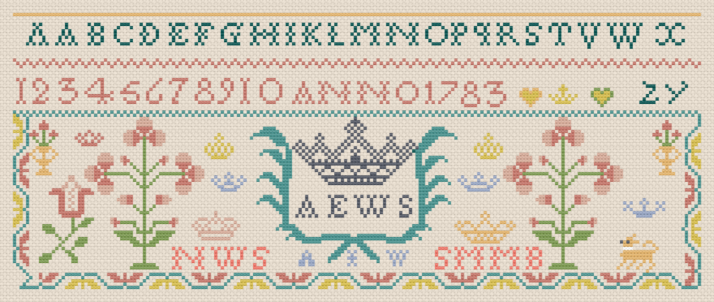Märkduk från 1783.