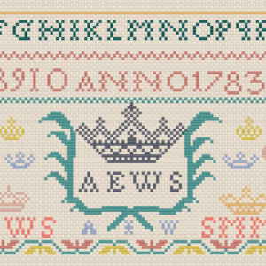 Märkduk från 1783.